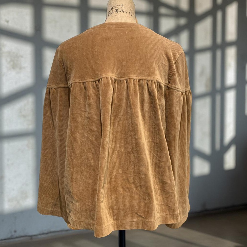 Texture & Thread Madewell J Crew UK Limited Long Sleeve Babydoll Blouse Top L - Picture 2 of 4